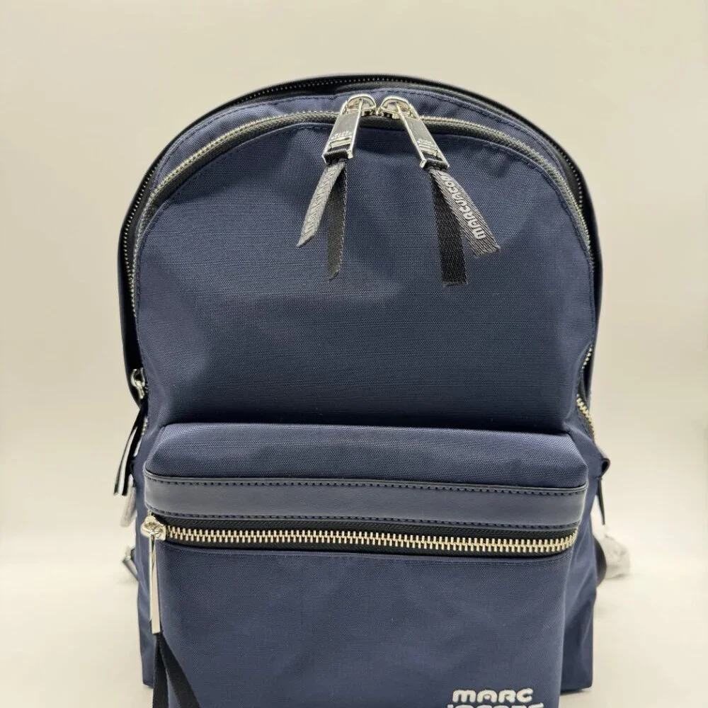 MARC JACOBS Trek nylon medium women's school backpack -Midnight blue